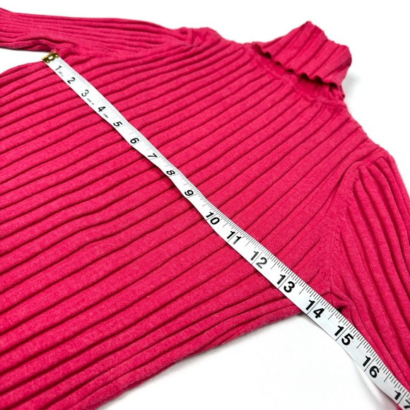 ATHLETA Demi Sleeve Organic Cotton Ribbed Knit Turtleneck - Picture 3 of 9